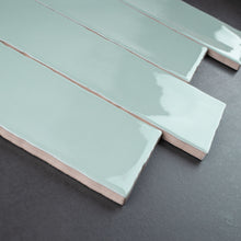 RUR-FERN-S312 Rustic Green Polished Subway Tile 2.95 in. x 11.81 in. Ceramic Wall Tile