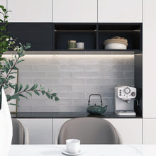 RUR-GREY-S312 Rustic Light Grey Polished Subway Tile 2.95 in. x 11.81 in. Ceramic Wall Tile