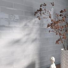 RUR-GREY-S312 Rustic Light Grey Polished Subway Tile 2.95 in. x 11.81 in. Ceramic Wall Tile