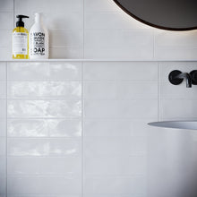 RUR-WHIT-S312 Rustic White Polished Subway Tile 2.95 in. x 11.81 in. Ceramic Wall Tile