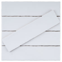 RUR-WHIT-S312 Rustic White Polished Subway Tile 2.95 in. x 11.81 in. Ceramic Wall Tile