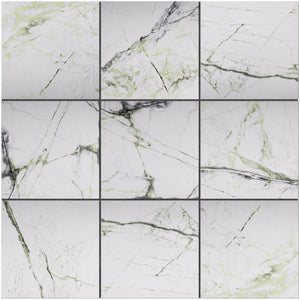 SEN-STRA-SQ88 SENZIA 8x8 Square Calacatta Green Matte Porcelain Wall & Floor Tile