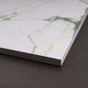 SEN-STRA-SQ88 SENZIA 8x8 Square Calacatta Green Matte Porcelain Wall & Floor Tile