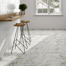 SEN-STRA-SQ88 SENZIA 8x8 Square Calacatta Green Matte Porcelain Wall & Floor Tile