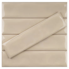SIE-ALMO-S312 Sierra Almond Beige Polished Subway Tile 2.95 in. x 11.81 in. Ceramic Wall Tile
