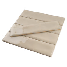 SIE-ALMO-S312 Sierra Almond Beige Polished Subway Tile 2.95 in. x 11.81 in. Ceramic Wall Tile