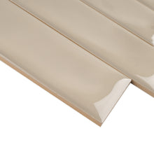 SIE-ALMO-S312 Sierra Almond Beige Polished Subway Tile 2.95 in. x 11.81 in. Ceramic Wall Tile