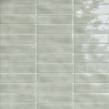 SIE-FERN-S312 Sierra Green Polished Subway Tile 2.95 in. x 11.81 in. Ceramic Wall Tile