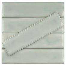 SIE-FERN-S312 Sierra Green Polished Subway Tile 2.95 in. x 11.81 in. Ceramic Wall Tile