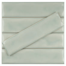 SIE-FERN-S312 Sierra Green Polished Subway Tile 2.95 in. x 11.81 in. Ceramic Wall Tile