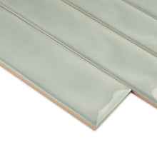 SIE-FERN-S312 Sierra Green Polished Subway Tile 2.95 in. x 11.81 in. Ceramic Wall Tile