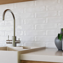 SIE-WHIT-S312 Sierra Blanco White Polished Subway Tile 2.95 in. x 11.81 in. Ceramic Wall Tile