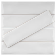SIE-WHIT-S312 Sierra Blanco White Polished Subway Tile 2.95 in. x 11.81 in. Ceramic Wall Tile