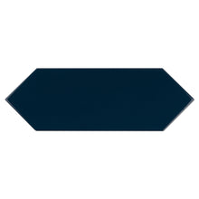 TAY-DEN-PK412 TAYLOR Picket Hexagon Denim Blue Subway Tile 3.94 in. x 11.81 in. Ceramic Wall Tile