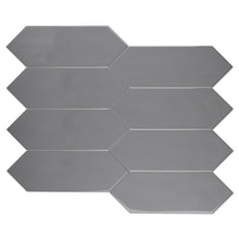 TAY-GRA-PK412 TAYLOR Picket Hexagon Gray Subway Tile 3.94 in. x 11.81 in. Ceramic Wall Tile