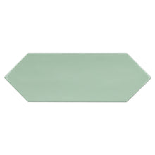 TAY-JAD-PK412 TAYLOR Picket Hexagon Jade Green Subway Tile 3.94 in. x 11.81 in. Ceramic Wall Tile