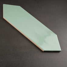 TAY-JAD-PK412 TAYLOR Picket Hexagon Jade Green Subway Tile 3.94 in. x 11.81 in. Ceramic Wall Tile