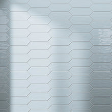 TAY-SKY-PK412 TAYLOR Picket Hexagon Sky Blue Subway Tile 3.94 in. x 11.81 in. Ceramic Wall Tile