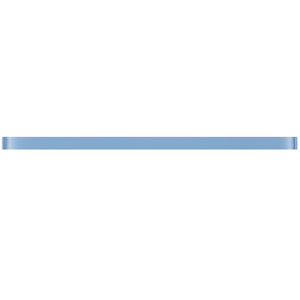 TCLING-07 Blue glass pencil liner trim wall tile 1"x12", 1/2"x12"