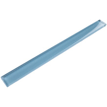 TCLING-07 Blue glass pencil liner trim wall tile 1"x12", 1/2"x12"