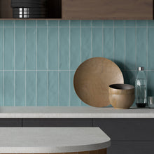 ZAR-ACQ-SW312 ZARATI Aqua Blue 3x12 Subway Tile Ceramic Wall Tile