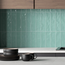 ZAR-ACQ-SW312 ZARATI Aqua Blue 3x12 Subway Tile Ceramic Wall Tile