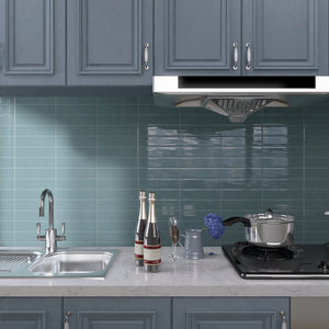 ZAR-ACQ-SW312 ZARATI Aqua Blue 3x12 Subway Tile Ceramic Wall Tile