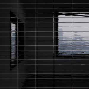 ZAR-BLA-SW312 ZARATI Black 3x12 Subway Tile Ceramic Wall Tile