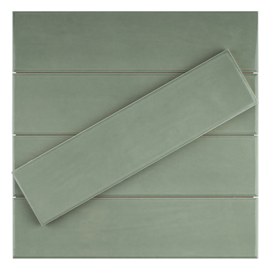 ZAR-GRE-SW312 ZARATI Olive Green 3x12 Subway Tile Ceramic Wall Tile