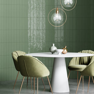 ZAR-GRE-SW312 ZARATI Olive Green 3x12 Subway Tile Ceramic Wall Tile