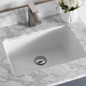 1901-24-02 Dark Grey 24" Bathroom Vanity Cabinet and Sink Combo Solid Wood Cabinet+Real Marble Top w/Sink Mirror set