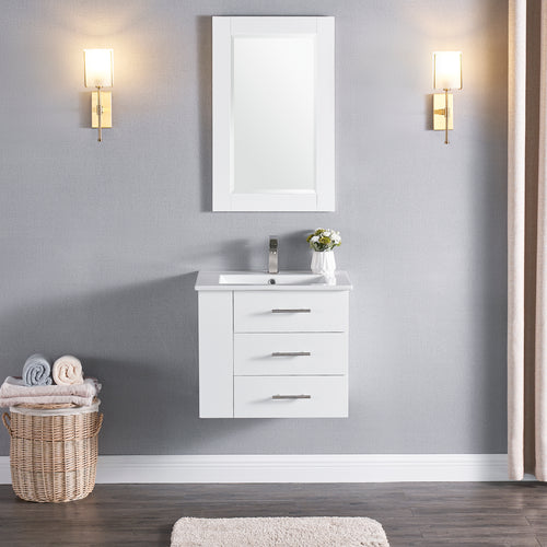 1906-24L-01 Wall Mount Matt White 24