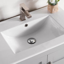 1907-30-03 Light Grey 30" Bathroom Vanity Cabinet and Sink Combo Solid Wood Cabinet+Ceramic Counter Stop With Sink and optional mirror set