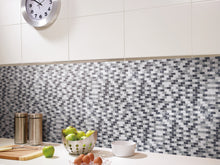 TPRNG-02 Small Brick Pearl Look Grey Glass Mosaic Tile Backsplash