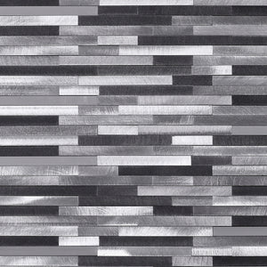 TAFDG-01 Slender Thin Line Grey Aluminum Mosaic tile Backsplash Wall Tile