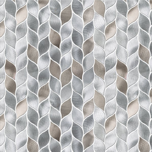 TAFDG-06 Aluminum silver and bronze leaf metal mosaic tile