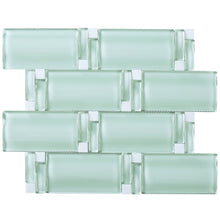 TBAMG-01 Soft Mint Green 3D Over Size Glass Mosaic Tile