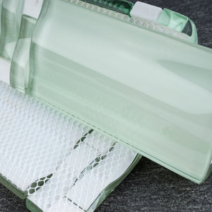 TBAMG-01 Soft Mint Green 3D Over Size Glass Mosaic Tile