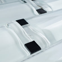 TBAMG-02 White and Black 3D Over Size Glass Mosaic Tile