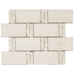 TBAMG-04 Beige Arched Over Size Glass Mosaic Tile