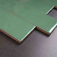 BO-GN-SW38 -BORGO 2.6x7.9 Green Polished Porcelain Subway Tile Wall Floor Tile