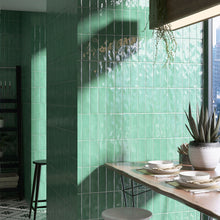 BO-GN-SW38 -BORGO 2.6x7.9 Green Polished Porcelain Subway Tile Wall Floor Tile