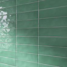 BO-GN-SW38 -BORGO 2.6x7.9 Green Polished Porcelain Subway Tile Wall Floor Tile