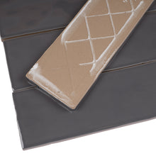 BO-GR-SW38- BORGO 2.6x7.9 Dark Gray Polished Porcelain Subway Tile Wall Floor Tile