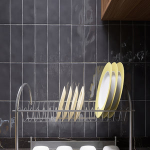 BO-GR-SW38- BORGO 2.6x7.9 Dark Gray Polished Porcelain Subway Tile Wall Floor Tile