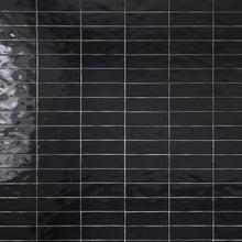 BO-NO-SW38- BORGO 2.6x7.9 Black Polished Porcelain Subway Tile Wall Floor Tile