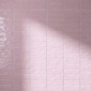 BO-PI-SW38- BORGO 2.6x7.9 Pink Polished Porcelain Subway Tile