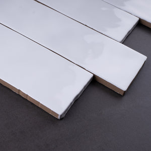BO-WH-SW38- BORGO 2.6x7.9 White Polished Porcelain Subway Tile Wall and Floor Tile