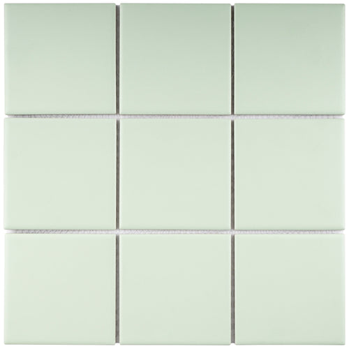 TPMG-10 4x4 Powder Green Porcelain Mosaic Tile (Matt)