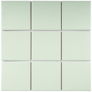 TPMG-10 4x4 Powder Green Porcelain Mosaic Tile (Matt)